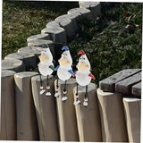 PRETYZOOM 3pcs Funny Resin Statues Quirky Outdoor Decor for Patio and Balcony Weatherproof Animal Figurines for Courtyard Decoration