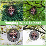 Jesus Cross Wind Spinner, Metal Wind Spinners Outdoor/Indoor, Cross Hanging Garden Decor for Outside, Stainless Wind Spinners for Yard and Garden 10 inch 3D (25.76X25 CM)