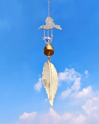 Sparkling Hummingbird Hanging Suncatchers for Windows Indoor Crystal Sun Catchers Bird Sunlight Prism