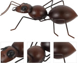 OSALADI Large Iron Craft Ant Statue Ornament for Garden Balcony Lawn Decoration Handcrafted Metal Figurine with Fine Texture Cartoon Style Tabletop Adornment for Outdoor Patio