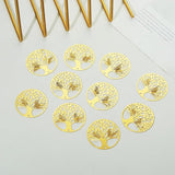 10pcs Gold Tree of Life Hanging Suncatcher Parts Window Pendant DIY Metal Ornament DIY Hand-Crafts Gifts