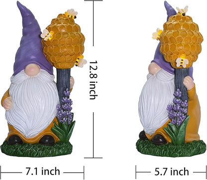 Zayton Garden Outdoor Statues Gnomes Statues Yard Resin Decoration Gift Handmade Housewarming Gift for Patio Yard Lawn Waterproof Cracking