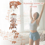 Pig Wind Chimes for Outside,Pig Farmhouse Memorial Gifts for Men/Women/Dad/Grandpa, Yard Outdoor Decor, Home Lawn Patio Garden Decoration (Pig)