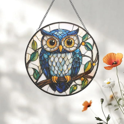 Stained Glass Window Hanging,suncatcher Stained Glass kit,Stained Glass Ornament, Garden suncatchers for Windows Hanging,Window Decor or Indoor,Gifts for Women, Lovers, Couple, Friends