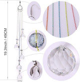 Crystals Ball Prisms Suncatcher Hanging Ornament Rainbow Maker for Home,Garden Decoration