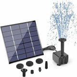 Solar Fountain with Panel Water Pump for Bird Bath Solar Panel Kit Outdoor Fountain for Outdoor Small Pond, Patio Garden and Fish Tank