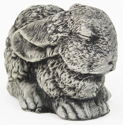 Sleeping Bunny Concrete Garden Statue Cement Animal Figure Cast Stone Bunny Figurine Garden Sculpture Art Decorative Easter Rabbits