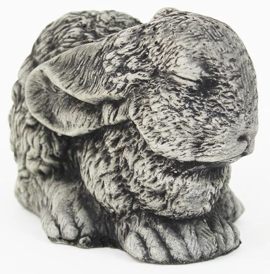 Sleeping Bunny Concrete Garden Statue Cement Animal Figure Cast Stone Bunny Figurine Garden Sculpture Art Decorative Easter Rabbits