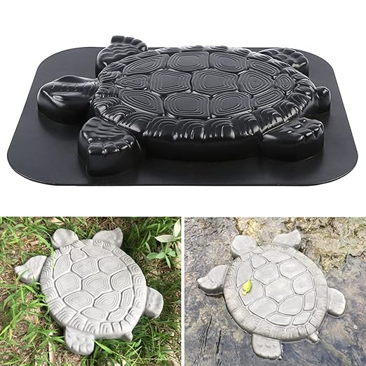ABS Turtle Shape Stepping Stone Mold, DIY Garden Lawn Pathmate Paving Pavement Paver Turtle Garden Decor