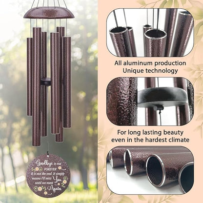 Personalized Sympathy Wind Chimes Gift, Memorial Wind Chimes, for Loss of Loved One Prime, Bereavement/Sympathy/Memorial Gift for Loss of Mother Father Husband Remembrance, Ship from US