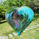 Wind Spinners Outdoor Yard Spinners - Metal Wind Spinner Outdoor Hanging, Wind Chimes for Outside, Spiral Crystal Wind Spinner, Garden Wind Spinners, （10 inch）