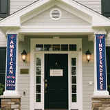 250th Independence Anniversary Banner Set, Vertical Patriotic Hanging Banners, Red White Blue, Polyester, 30 x 180cm, 4th of July Decorations, Wall Porch Door Decor, 1776-2026