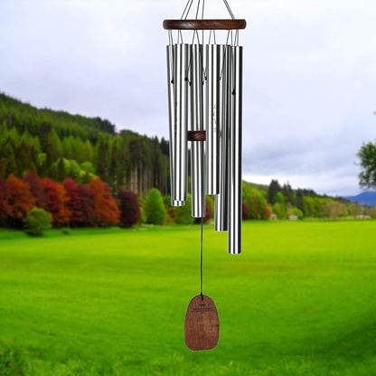 Woodstock Chimes Signature Collection, Affirmation Chime, 25'' Love Inspirational and Memorial Wind Chimes for Outdoor, Patio, Home or Garden Décor (AFLSB)