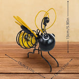 Solar Bee Lights Outdoor for Garden,– Hanging Metal Insect Lights with Hook, Waterproof Butterfly & Dragonfly Decorations for Garden, Yard, Patio, Holiday Gifts for Women & Kids (Golden-2PC)