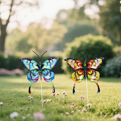 A Set of Adorable Wrought-Iron Garden planters is Suitable for Various Places Such as patios, courtyards, corridors, etc. (Butterfly)
