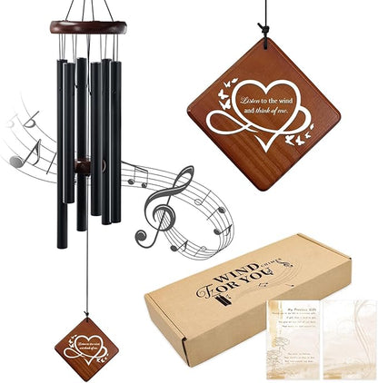 Windchimes in Memory of a Loved One, 36'' Memorial Wind Chime for Outside, Sympathy Wind Chime for Loss of Mother, Father or Loved One, Bereavement Condolence Remembrance Gift for Loss of Loved One