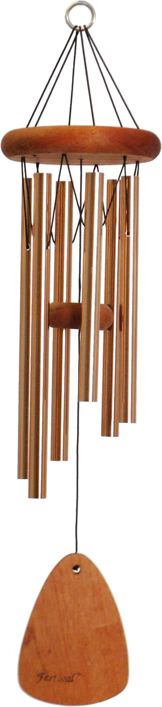 Festival 24-inch Redwood Wind Chime in Bronze by Wind River for Patio, Backyard, Garden, and Outdoor décor. Made in The USA