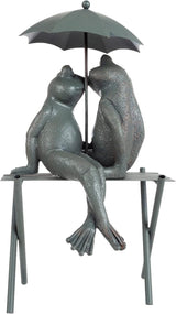 Frog Couple Statue-Resin Romantic Animal Figurine for Outdoor Lawn and Garden D?cor-Great for Flower Beds, Fairy Gardens, and More by Pure Garden