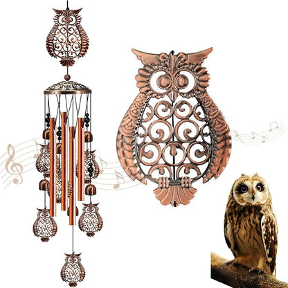 YXOTJHS Owl Wind Chimes for Outside, Owl Gifts for Women Mom Grandma Friend, 35IN Windchimes Outdoors, Owls Garden Patio Porch Decor