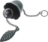 PATIKIL Japanese Wind Chime, Temple Bells Retro Outdoor Hanging Metal Iron Wind Chime for Outside Garden, Leaf, Green