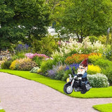gofidin Resin Dwarf Statue Motorcycle Riding Funny Gnome Decoration Outdoor Yard Lawn Garden Gnome Statue Dwarf Figurine Home Ornaments