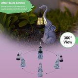 Goodeco Elephant Statue for Garden Decor with Gift Appeal - Ideal Gifts for Women, Mom or Birthdays, Beautifully Crafted Outdoor & Home Decor to Wow Your Guests (11" Elephant)