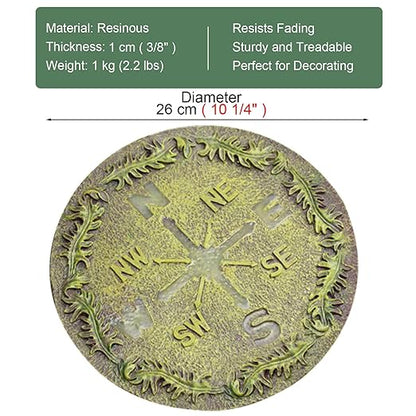 Luminous Garden Stepping Stone, Retro Style Outdoor Backyards Pathway Décor Step Stones, Weatherproof Garden Landscaping Decorative Stone (Size : Style3)