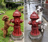 Fire Hydrant for Dogs to Pee On,Fire Hydrant for Dogs,Dog Fire Hydrant Pee Post for Yard,13.2 Inches Garden Fake Fire Hydrant Statue for Puppy Dog Training Pee Post Outdoor Decorative with 4 Stakes