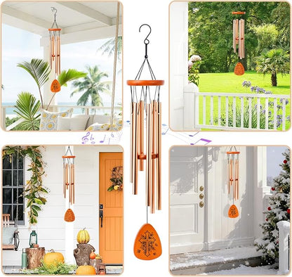 Christian Gifts for Women Men, Inspirational Bible Verse Wind Chimes for Mom, Dad, Grandpa, Grandmother, Aunt Birthday Gift Ideas for Thanksgiving Christmas
