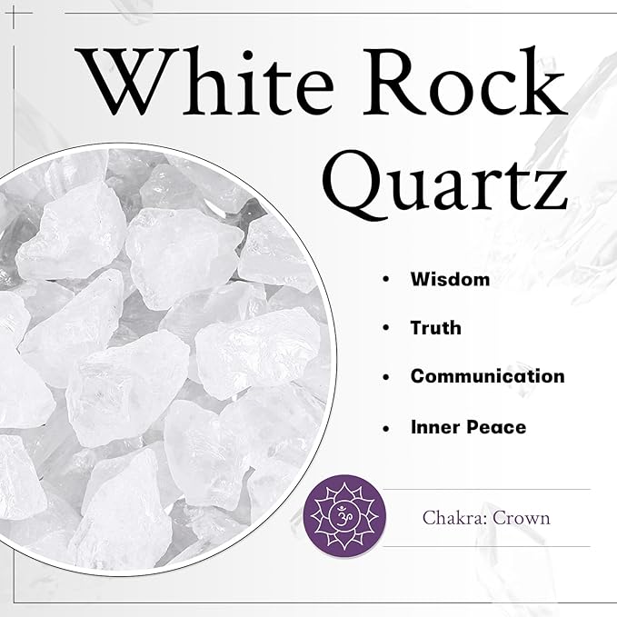 mookaitedecor Rock Quartz Raw Stones Rough Crystals Wind Chimes for Home Garden Decoration 17-21 Inches