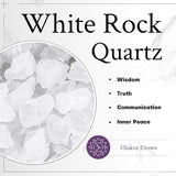 mookaitedecor Rock Quartz Raw Stones Rough Crystals Wind Chimes for Home Garden Decoration 17-21 Inches