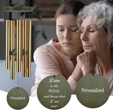 ASTARIN Memorial 36" Wind Chimes, Personalized Name Sympathy Wind Chime, in Memory of Loss Mom Loved One, Large Deep Tone Bereavement Windchimes, Listen to The Wind(Produced in USA)