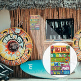 YOYI ART Tiki Bar Decor Beach Signs Tiki Bar Signs, Patio Signs Tiki Bar Accessories, Vintage Metal Welcome Tin Signs for Home, Patio, Outdoor, Pool and Backyard Wall Decor Art, 8 x 12 inch