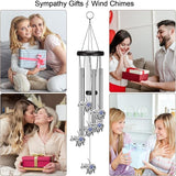Angel Wind Chimes for Outside, Elephant Gifts for Women, Outdoor/Indoor Decorations for Patio, Porch, Garden Decor, and Backyard (Evil Eye Elephant)