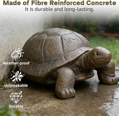 SKYFIRE Large Turtle Statues for Garden - 29.5' x 15.7' x 11.8' Fiber Reinforced Concrete Figurines, Garden Sculptures & Statues for Outdoors, Lawn, Yard, Indoor - Tortoise Outdoor Decor