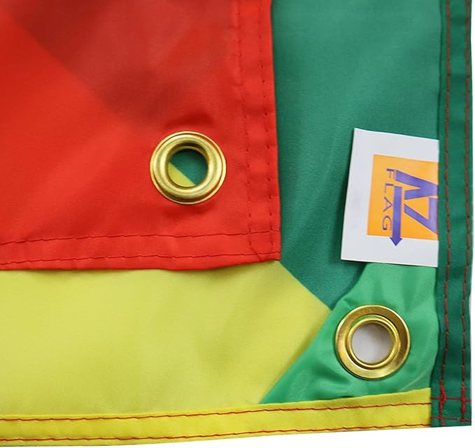 AZ FLAG Republic of Congo Flag 150 x 90 cm with 4 Eyelets for Balcony or Wall