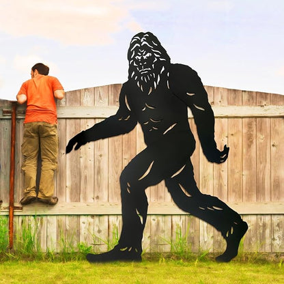 7.4ft Bigfoot Metal Outdoor Decor Big Foot Sasquatch Gifts for Men Dad Women Bigfoot Silhouette Statues for Outside, Patio, Lawn, Yard Art, Forests, Yard Display, Garden Decorations