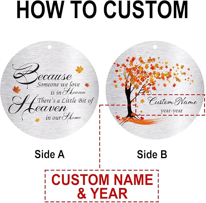 Personalized 30" Memorial Wind Chimes for Outside, Bereavement Gift in Remembrance of a Loved One, Sympathy Gift for Loss of Mother Father Husband, Garden Patio Decor