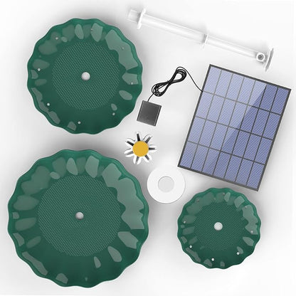 AISITIN 3 Tiered Bird Bath Solar Fountain Pump, 3.5W Solar Water Fountain, 2026 New DIY Solar Powered Water Pump for Bird Bath, Garden, Fish Tank and Outdoor Bird Feeder