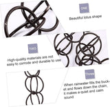 VOSAREA Decorative Copper Gutter Downspout Chain 1M Garden Rainwater Diverter Hummingbird Design for Outdoor Winter Drainage