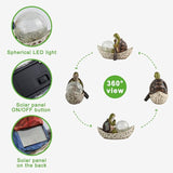 Rezpuao Garden Statue of Turtle,Garden Decor Tortoise Figurine,Turtle Outdoor Statue,Solar Tortoise Decor for Patio,Balcony,Yard,Lawn Ornament,Perfect Gardens Gift