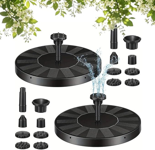 Solar Fountain Pump for Bird Bath, Floating Solar Water Fountain with Adjustable Spray Outdoor Water Feature for Garden Pond Patio Bird Bath Fountain Decoration (1PC)