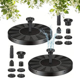 Solar Fountain Pump for Bird Bath, Floating Solar Water Fountain with Adjustable Spray Outdoor Water Feature for Garden Pond Patio Bird Bath Fountain Decoration (2PC)
