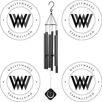 Whistywares Deep Tone Outside Wind Chime - Large Tube Wind Chimes for Outdoors - Soothing Tuned Tones - Ideal Feng Shui Chime - Windchime for Home, Garden or Patio.