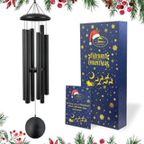 ASTARIN 45in Memorial Wind Chimes, Christmas Large Wind Chimes for Outdoors with 6 Heavy Tubes,Deep Tone for Garden Hanging Decor Sympathy Gifts Box