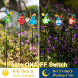 Solar Garden Stake Lights 3 Pack,Bird Figurine Decorative Lights with Solar Powered for Pathway Garden Lawn Patio Porch Yard Decoration