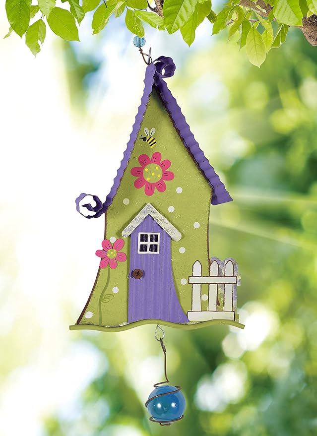Sunset Vista Designs 93646 Gnome Collection-Hanging Garden Bouncy, Purple 16.5" x 4.75" x 1.2"