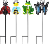 Metal Wind Spinners Outdoor from, Guangxie Set of 4 Garden Decor for Outside, Yard, Patio, Lawn