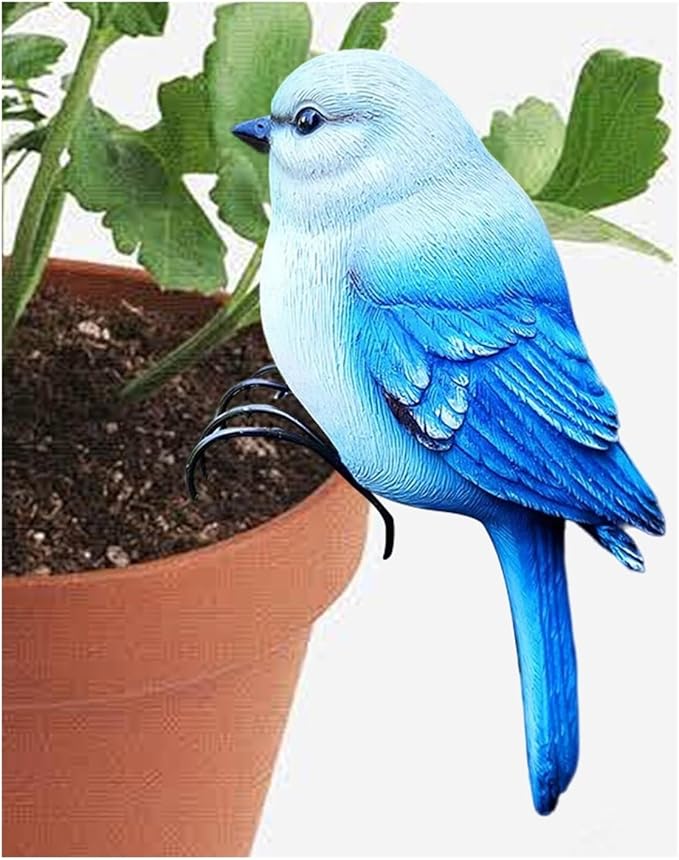 Garden Decor Resin Bird Statues Garden Decorative Sculptures Outdoor Decor Outdoor Decor(B)