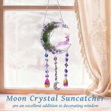 TUOKING Crystal Suncatchers for Window Purple Deer Dreamy Crystal Natural Stone Sun Catchers Rainbow Maker Ornament Gift Home Garden Decoration